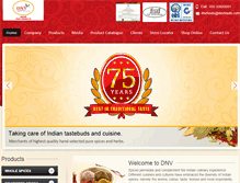 Tablet Screenshot of dnvfoods.com